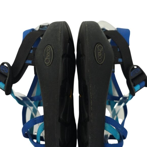 Chaco ZX/2 Classic Sandals Womens 8 Adjustable Straps Toe Loop Vibram Sole Blue - Picture 16 of 16
